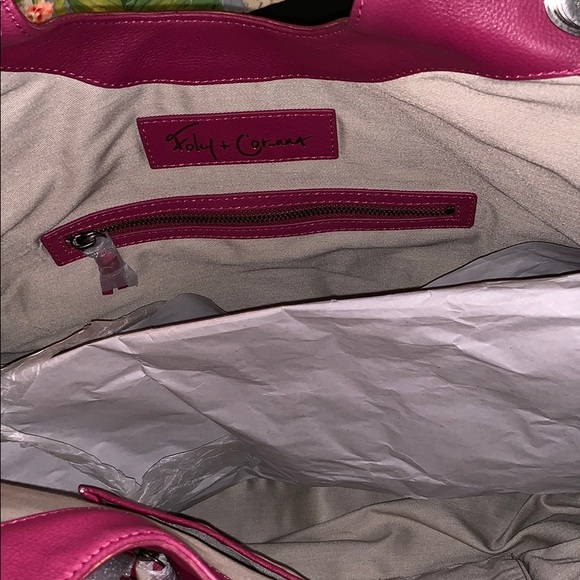 NWT Foley & Corinna Pink 💗 Jetsetter Tote Barbie Pink - Picture 5 of 6
